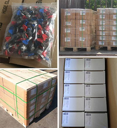 hose clamp with thumb screw package