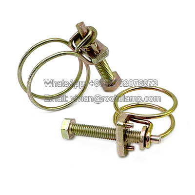 Double wire hose clamp