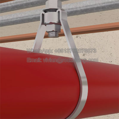 Sprinkler line clamps application