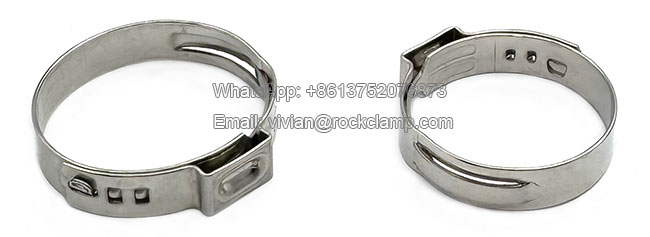 stainless steel single ear hose clamps 