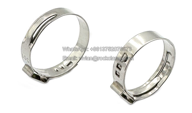 stainless steel single ear hose clamps -1
