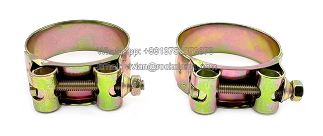 yellow zinc high strength hose clamps