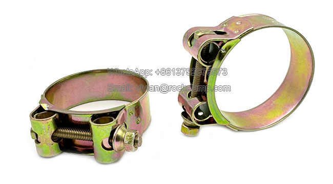 single bolt hollow hose clamp 
