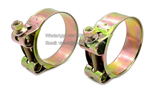 hollow hose clamp with single bolt