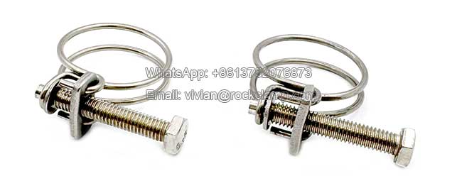 double wire clamps stainless steel