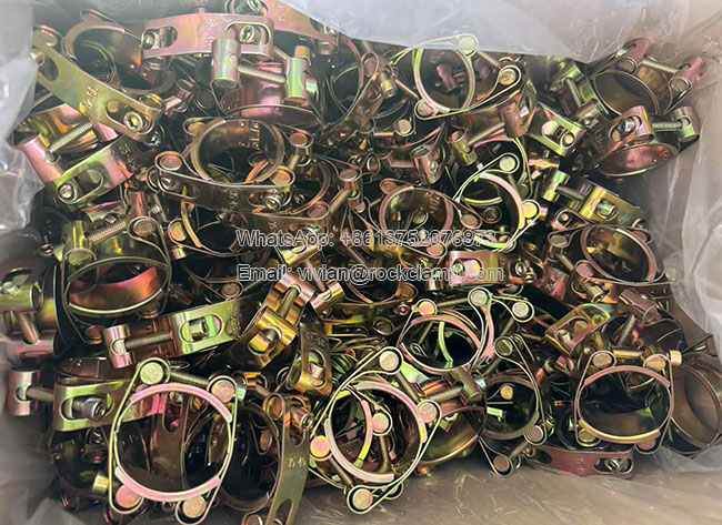 Malleable Iron Double Bolt Hose Clamp