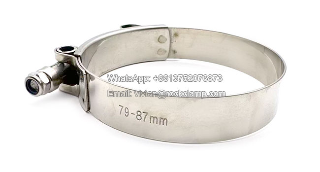 Full stainless steel T-bolt hose clamps SS304 wholesale