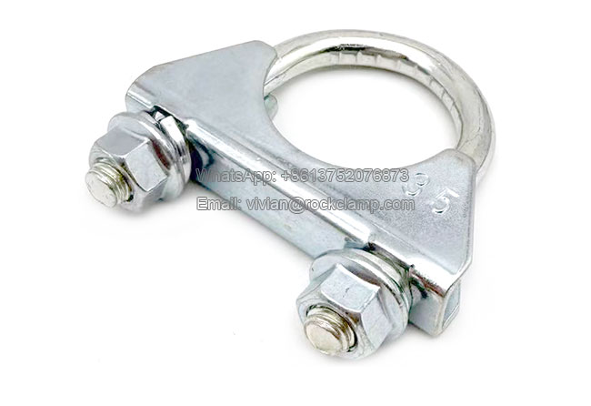 Galvanized steel saddle and U-bolt assembly details