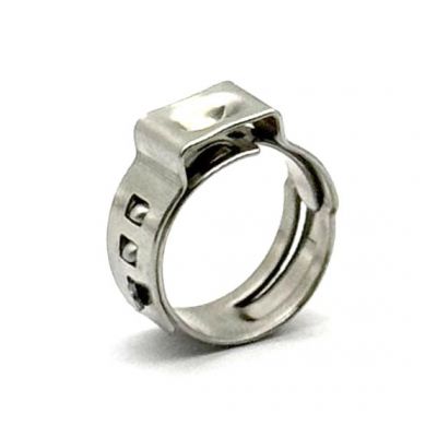 Single ear hose clamp