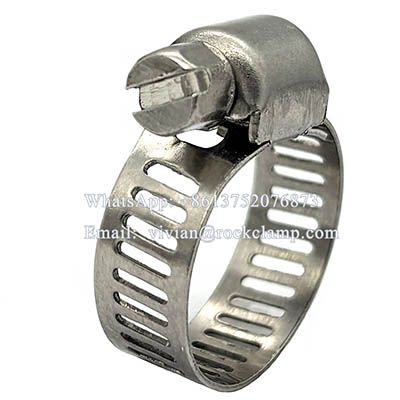 SS miniature worm drive hose clamps