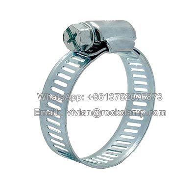 W1 galvanized American type hose clamps