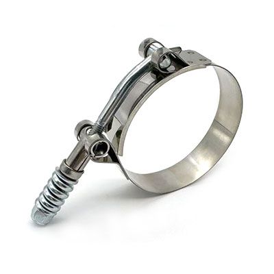 Spring loaded hose clamp