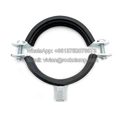 Clamp with rubber lining