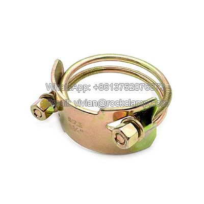 Yellow zinc spiral clamp