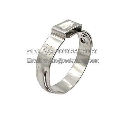 Stainless steel single ear hose clamps 