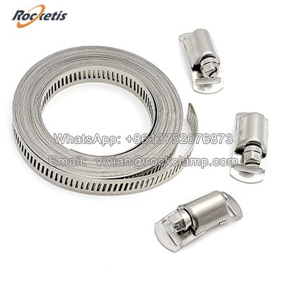 Banda inox pentru coliere W2/W4 Rolă de clemă pentru furtun
