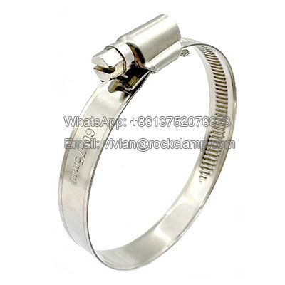 316 stainless steel embossed worm gear hose clamp